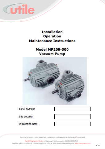 Instructions manual translated in French (Image kindly authorised by Utile Ltd - Irthlingborough)